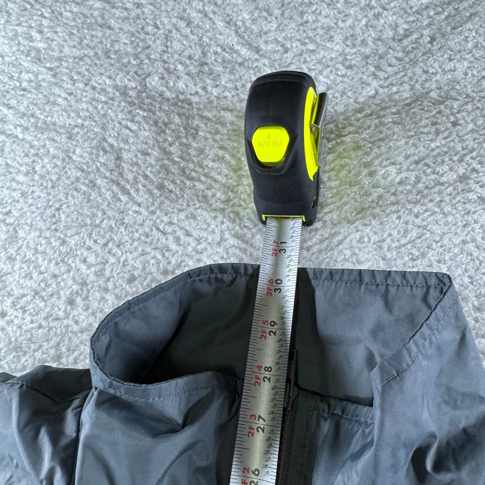 Vintage JcPenney Olympics USA Gray Grey Windbreaker Men's Medium 1/2 Zip Jacket - Picture 6 of 8